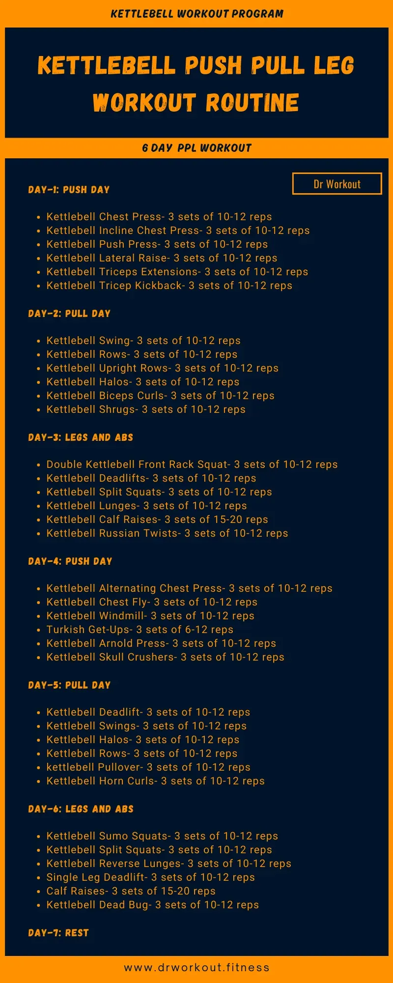 Crafting Your Push Pull Legs Kettlebell Program: Exercises & Structure
