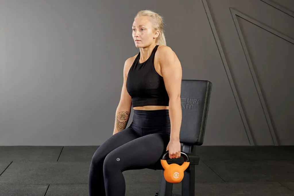 Essential Kettlebell Arm Workout Sitting Moves