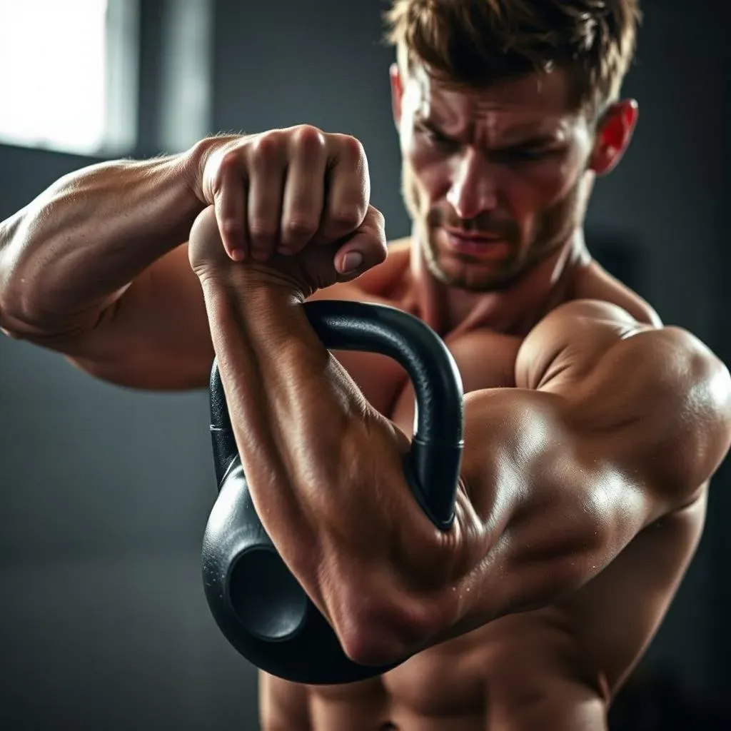 Kettlebell Crush Curl: Biceps Blaster