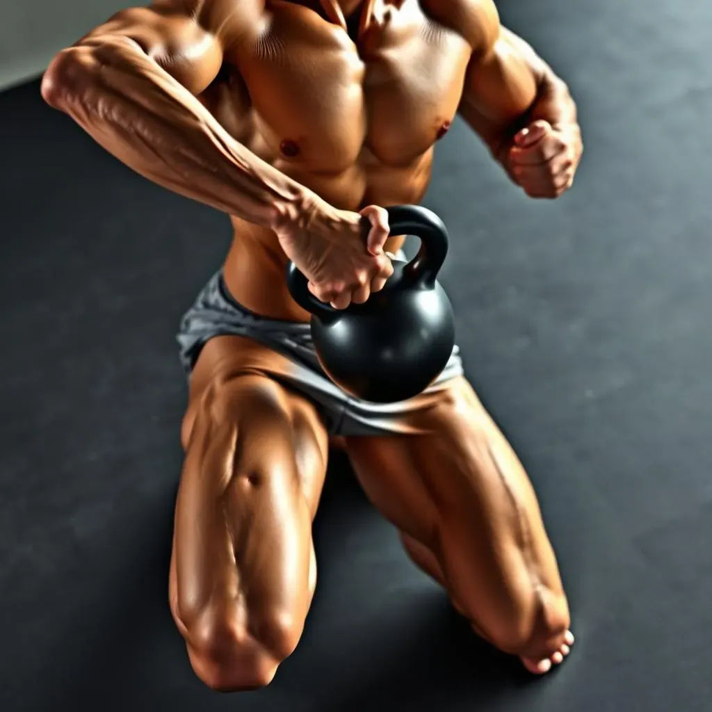 Unlock Powerful Abs: Kneeling Kettlebell Abs Workout