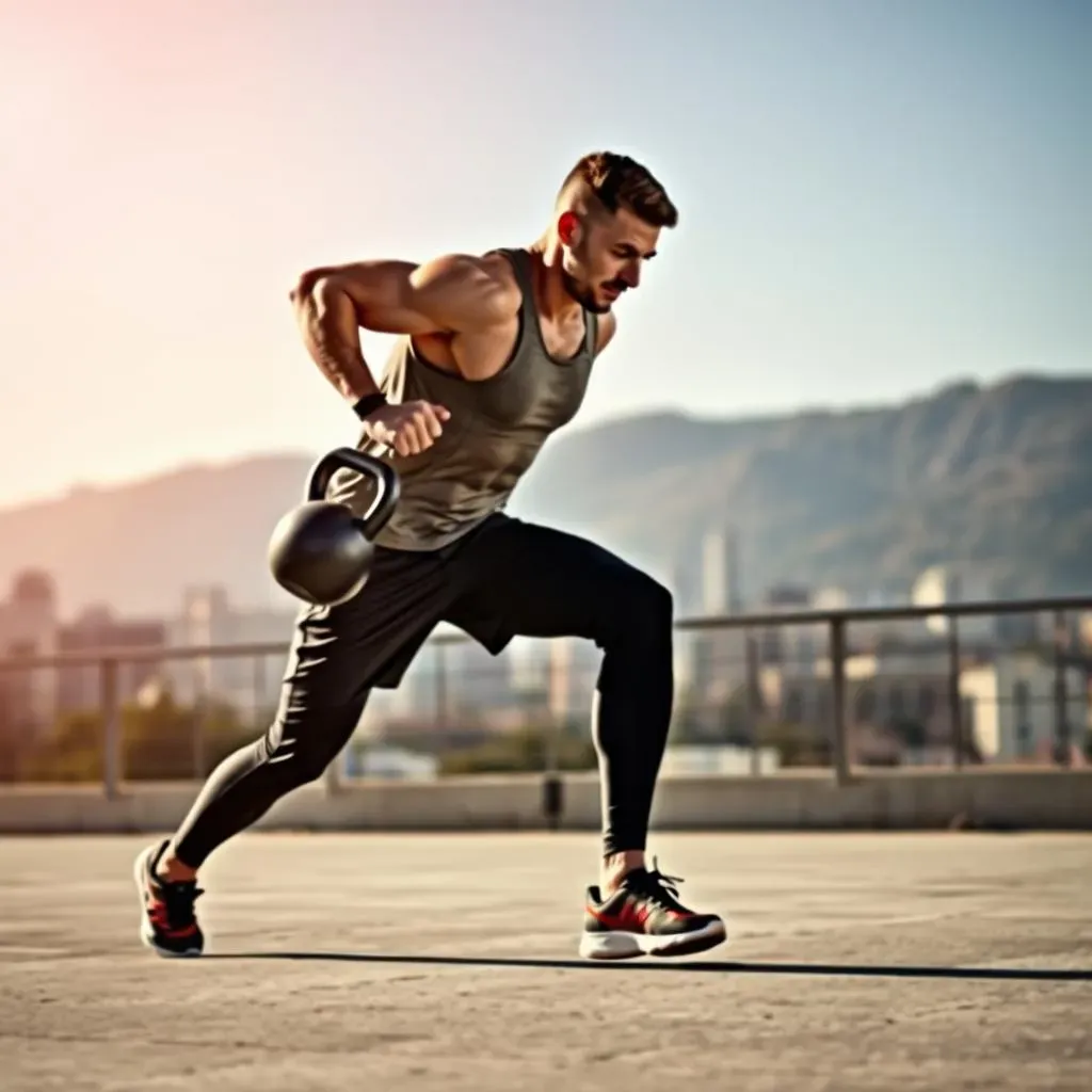 Lunges and StepUps: Kettlebell Leg Exercise for Functional Strength